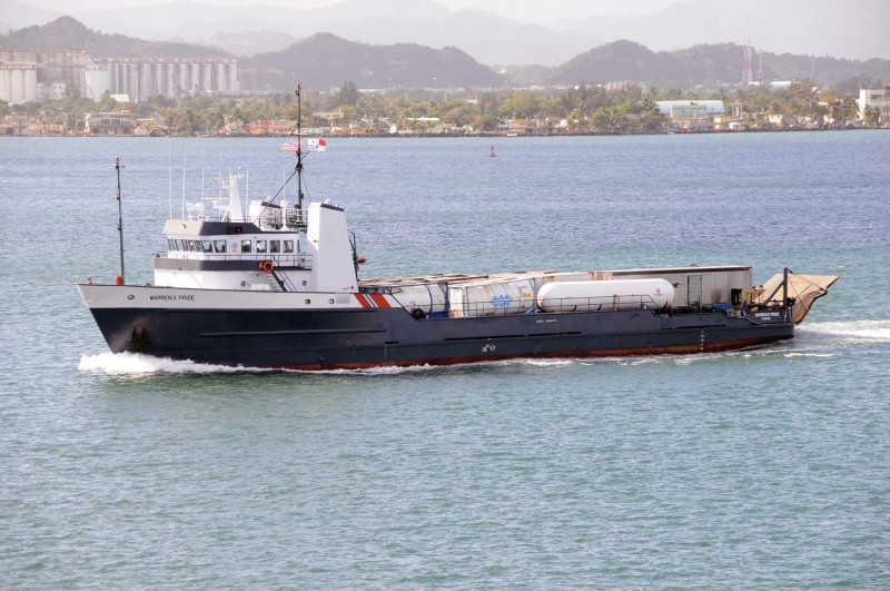 The 801gt Offshore Supply Ship Warren’s Pride of G&W Transport. She was built in 1981 by halter Marine at Lockport as Victoria G. In 1994 she moved to Hornbeck Offshore as H.O.S. Crusader and was renamed Crusader in 1996. She joined her current owners in 2006.