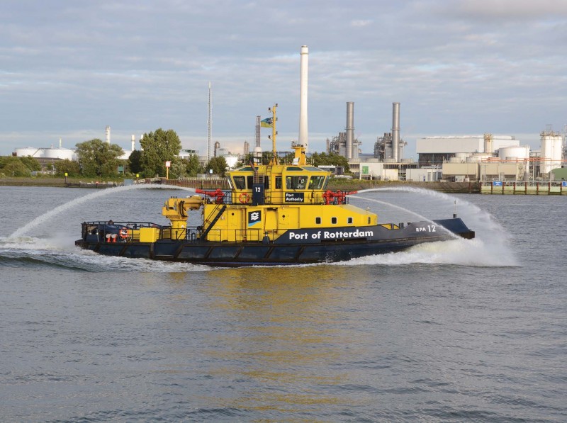 The 150gt RPA 12 of Rotterdam Port Authority. She was built in 2002 by Tczew Shipyard, Poland.