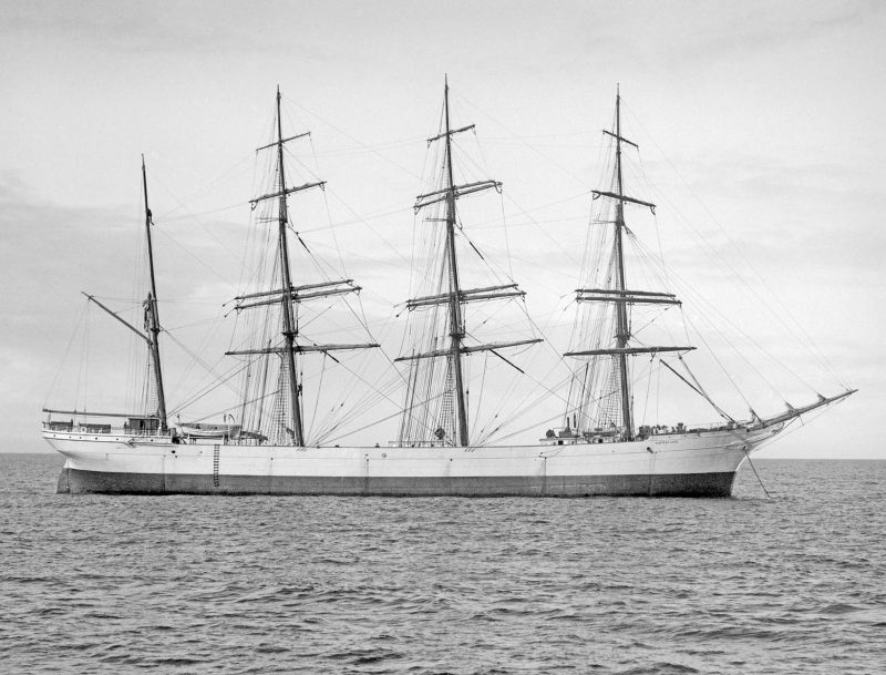 The 1,997grt Hafrsfjord was built in 1884 at the Russell yard in Port Glasgow as the General Roberts, joining Klaveness in 1905. She was broken up in May 1925.