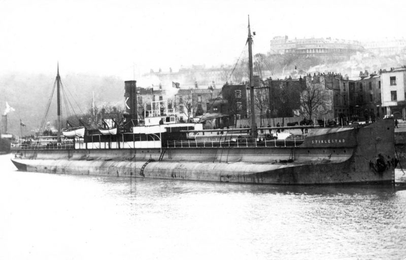 The 1,777grt Stiklestad was built in 1895 by Doxfords at Pallion as the Forest Abbey for Forest Oak SS Co. of Newcastle. She joined Klaveness in 1899. On 23rd November 1908 she departed Glasgow for Sydney, NS with brick and clay and was never heard of again. 20 lives were lost.