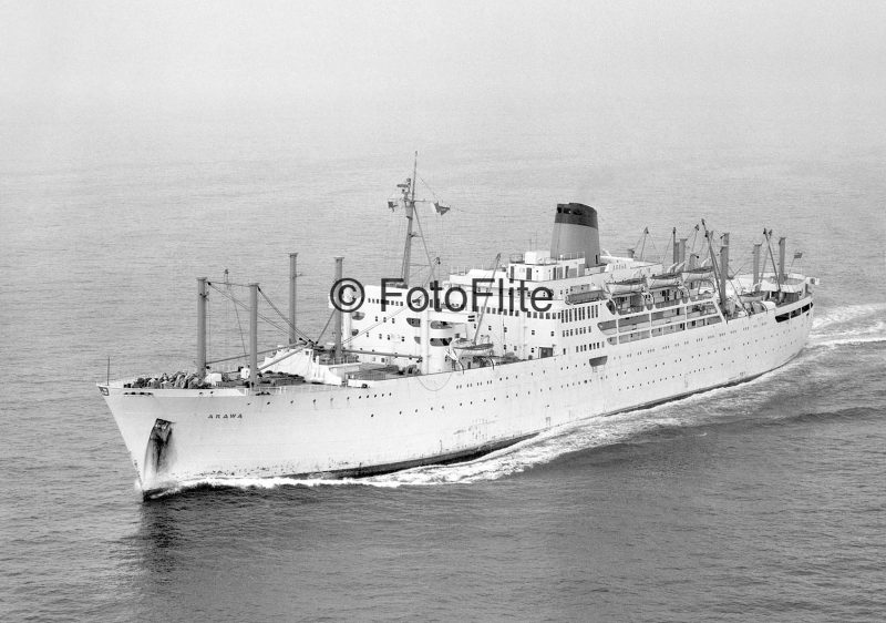 The Arlanza as Arawa. Photo: Fotoflite