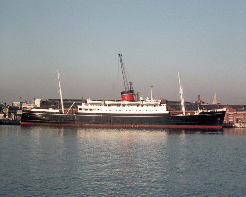 The 3,244grt Royal Scotsman of subsidiary Burns and Laird Line was built in 1936 by Harland & Wolff at Belfast. In 1968 she was sold to Hubbard Explorational Co. and used for Scientology cruises as Apollo, and in 1984 she became Arctic Star of Zanzibar Shipping. On 16th September 1980 she was rammed by a train while berthed at Brownsville, Texas. She was a Constructive Total Loss.