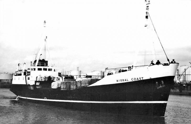The last conventional coaster built for Coast Lines was the 881grt Wirral Coast, built in 1962 by Cammell, Laird at Birkenhead. In 1972 she became Shevrell of Arklow Shipping, and in 1973 she moved to Usborne & Sons as Portmarnock. In 1979 she was sold to Khodor Itani and renamed Nadia 1. On 27th November 1985 she was wrecked off the coast of Lebanon.
