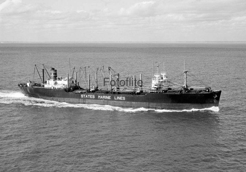 The 10,780grt Hoosier State was built in 1945 by Sun at Chester, PA as the Marine Arrow, becoming Hoosier State in 1955. On 20th September 1971 she arrived at Kaohsiung to be broken up.