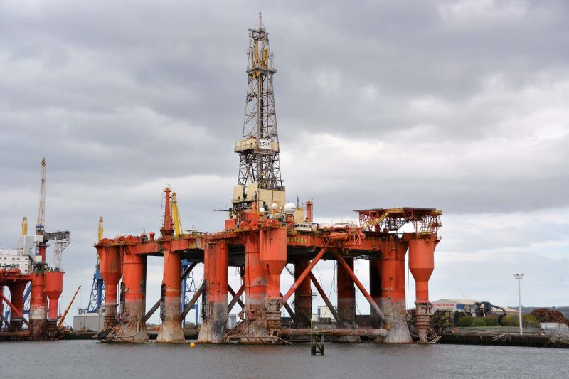 The 1975 built 7,621gt drilling rig Borgny Dolphin of Dolphin Drilling being refurbished.