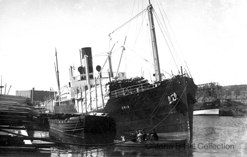 The 2,127grt Oria was built in 1920 by Osbourne Graham at North Hylton. In 1941 she was taken over by the French Vichy Government and renamed Sainte Julienne. In 1943 she joined the German Navy as Oria but operated as Norda IV. On 13th February 1944 she was transporting Italian prisoners of war from the Dodecanese Islands to Piraeus. Due to a navigational error the ship ran aground and capsized at the deserted island of Gaidouronissi. Only 28 survived, 4,074 lives were lost, making this one of the worst maritime disasters of all time.