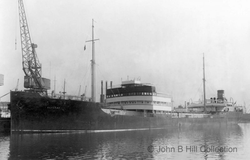The 6,409grt tanker Glittre was built in 1928 by Gotaverken at Gothenburg. On 23rd February 1943 she was torpedoed and sunk by U-628 and U-603 near the Azores.